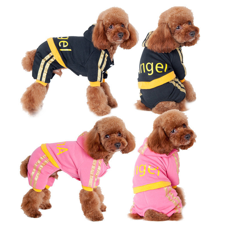 Dogs Winter Sweatshirts Angel Print Coat