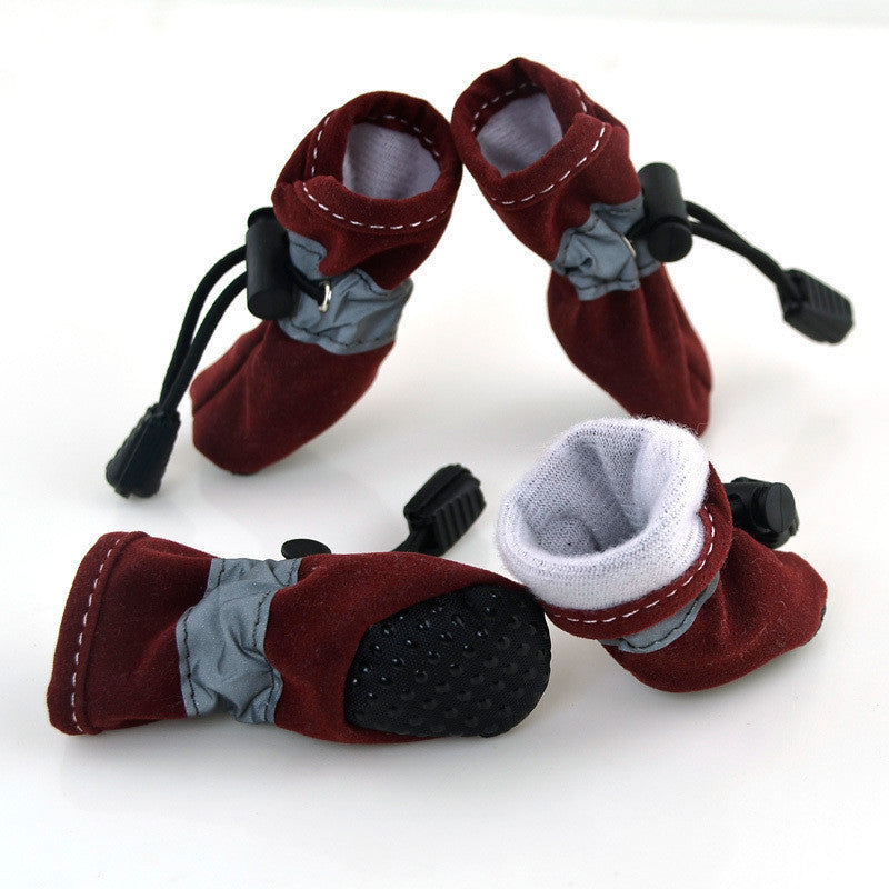 Pet Suede Warm Anti-slip Shoes