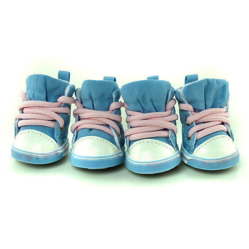 Anti-slip Pet Denim Shoes